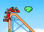 ジェットコースターの線路を敷く乗り物誘導ゲーム：Rollercoaster Creator 2