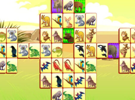 Safari Mahjongのゲームプレイ画像