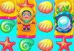 海底のお宝を手に入れるマッチ3系のパズルゲーム Sea Treasure