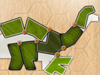 楔で繋がったパーツで生物を完成させるパズル：Shape Fold Animals
