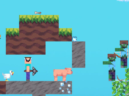 スカイブロックサバイバルのゲームプレイ画像