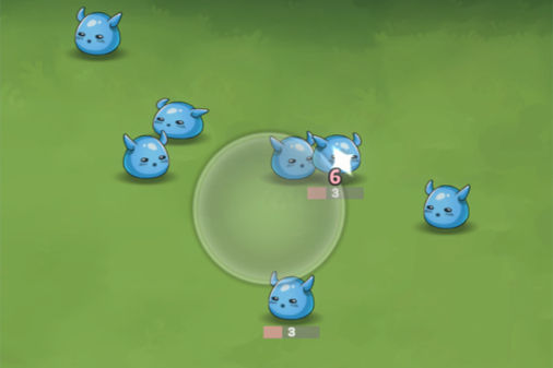 マクタラ：スライム・ルートフェストのゲームプレイ画像