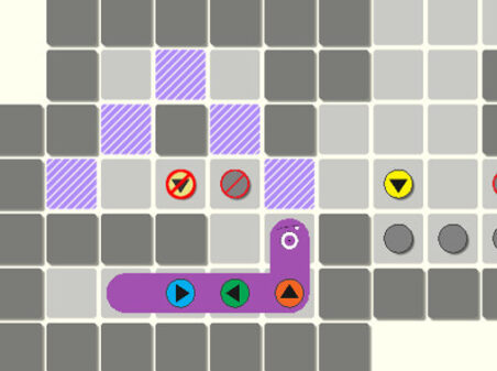 スネークの思考型パズルゲーム Snaklopsのゲーム画像