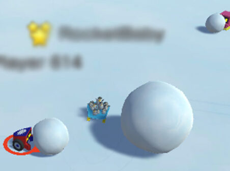 スノーボール.IOのゲームプレイ画像