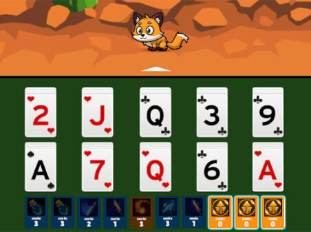 Solitaire Dungeon: Roguelikeのゲームプレイ画像