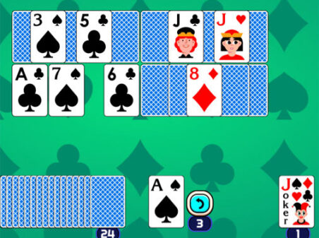 ピラミッドソリティアのゲームプレイ画像