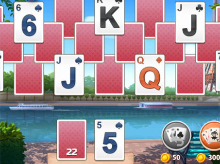 ソリティア ストーリー トライピークス2のゲームプレイ画像