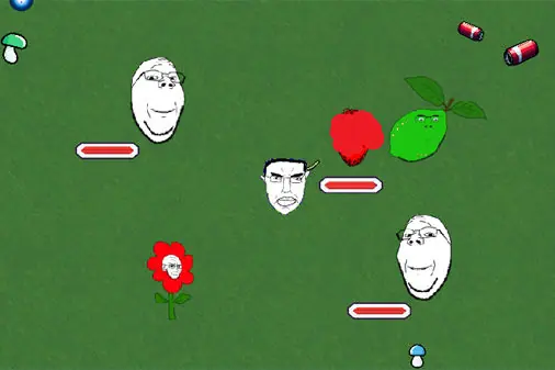 ネットミームのローグライクゲーム【ソイジャック・シージ（Soyjak Siege）】のゲーム画像