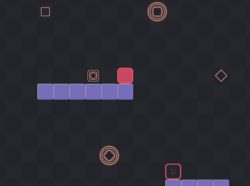重力でキューブをゴールに誘導するパズルゲーム Squarot