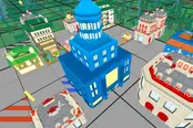 建物を合体して都市を育てる放置ゲーム【スタックシティ (Stack City)】のゲーム画像