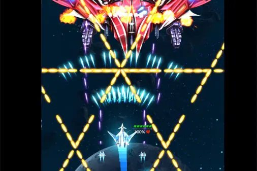 初心者向けの弾幕シューティング【スターウィング】のゲーム画像