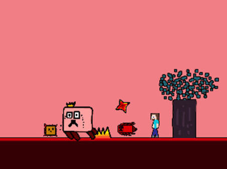 Steveman Lava Worldのゲームプレイ画像