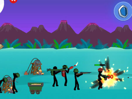 Stickman WW2のゲームプレイ画像