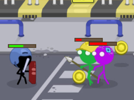 Stickmen Vs Zombiesのゲームプレイ画像