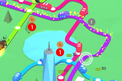 街を発展させる放置ゲーム【サブウェイ アイドル3D】のゲーム画像