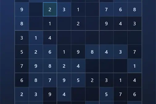 数独パズル(キーボード入力)【数独ブラウザ版 (Sudoku for bro)】のゲーム画像