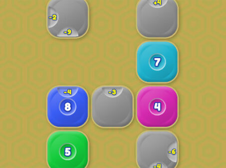 ブロックの数字を0にする思考型パズルゲーム Sums Fitのゲーム画像