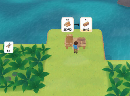 サバイバルアイランドのゲームプレイ画像