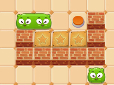 スライムを合体させる誘導パズルゲーム SWEET JELLYのゲーム画像