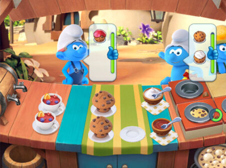 The Smurfs Cookingのゲームプレイ画像