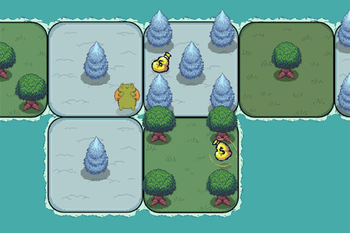 ヒキガエル様と危険な世界のゲームプレイ画像