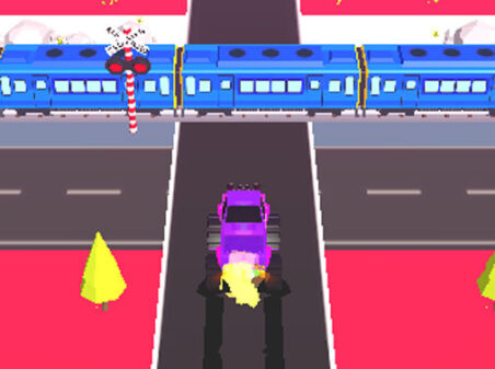 クリックだけで遊べるドライビングゲーム Traffic Runのゲーム画像