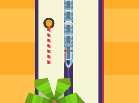 列車でゴールを目指す簡単な誘導ゲーム Train Snake!のゲーム画像