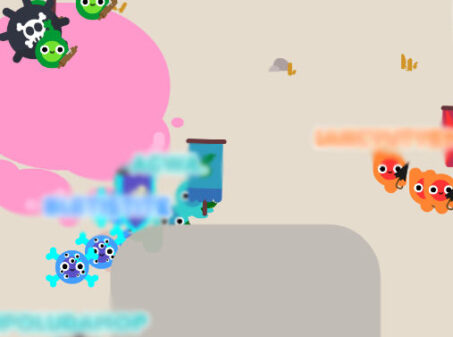 三つ巴の勢力が戦うオンライン対戦ゲーム Tribs.ioのゲーム画像