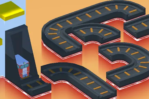 線路をつなげる回転パズルゲーム【バイアダクト (Viaducts)】のゲーム画像