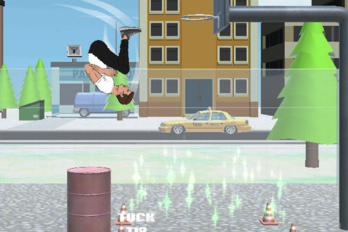 ワッキーフリップのゲームプレイ画像