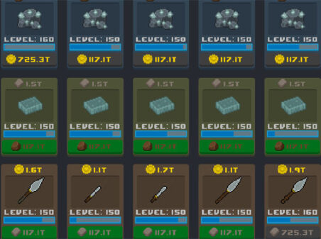 Weaponsmith Idleのゲームプレイ画像