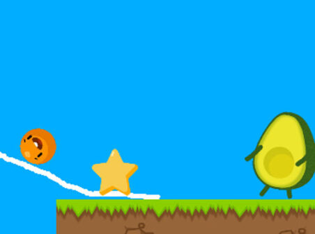 Wheres My Avocado Draw Linesのゲームプレイ画像