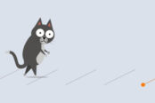 よろよろネコのQWOP風ゲーム【よろよろペット(Wobbly Pets)】のゲーム画像