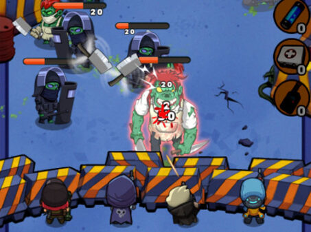 Zombie Idle Defenseのゲームプレイ画像